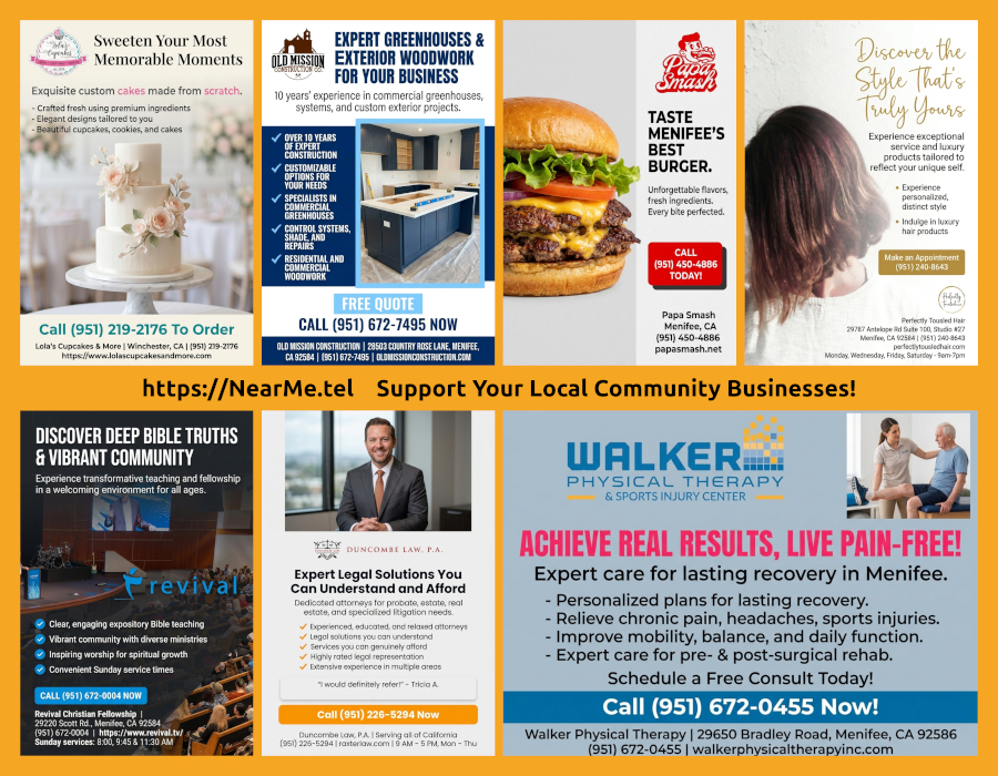 NearMe.tel shared-mail postcard — side B